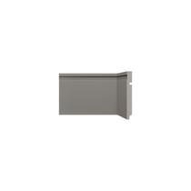 Rodapé de Poliestireno 480 Cinza Titanium 15cm Santa Luzia