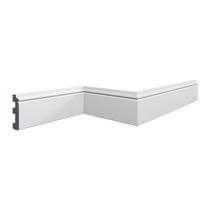 Rodapé de Poliestireno 8cm x 13mm x 2m Cf11 HD Homestar - caixa com 6 m - Branco