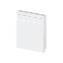 Rodapé De Poliestireno Arquitech 51010 Frisado 10Cm 2,40M Branco