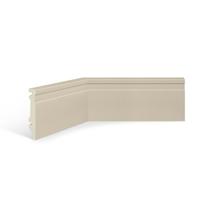 Rodapé de Poliestireno EspaçoFloor 10cm Frisado Creme 100mm x 15mm x 2200mm