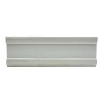 Rodapé de Poliestireno Frisado 10cm x 2,25m Rende 2,25 Metros Casa Grassi Branco