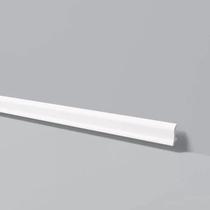 Rodapé de Poliestireno Liso 2,44 m - Branco