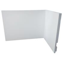 Rodapé de Poliestireno Liso - Branco - 15cm de altura (15x1x240cm) Rodapé de Poliestireno Liso - Branco - 15cm de altura (15x1x240cm)