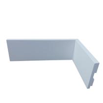 Rodapé de Poliestireno Liso - Branco - 7cm de altura (7x1x240cm) Rodapé de Poliestireno Liso - Branco - 7cm de altura (7x1x240cm)