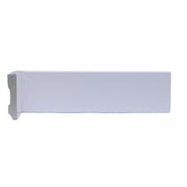 Rodapé de Poliestireno Slim 5cm X 10mm Liso Metro Linear-grs50l - Barra com 2,40ml Branco