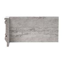 Rodapé de Poliestireno Travertino Urbano 10cm x 15mm Metro Linear Barra 240cm Stone Cinza