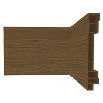 Rodapé de PVC Plasbil Nobre Ipê, 10 x 240 x 1,5 cm
