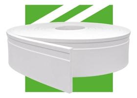 Rodape Eva Flexível Autocolante 10Cm Rolo 2,5M Branco - Rp16