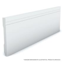 Rodape Frisado Reto Branco 10X240X1,3Cm Poliestireno Ref 594