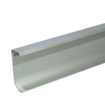 Rodapé Invertido Curvo Lete Autocolante em Aluminio com Aba para LED 60mm x 20mm - Homeney