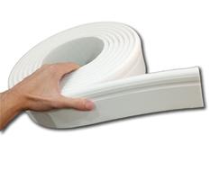 Rodapé Moldura Autocolante - Eva Flexível 8cm 5 Metros