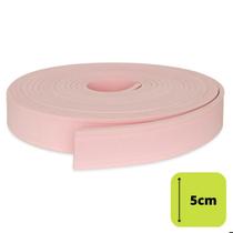 Rodapé Moldura Autocolante Flexível 5cm Boiserie 10 mts Rosa - Nova Moldura