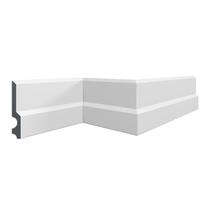Rodapé Perfil de Poliestireno CF14 6 m - Branco