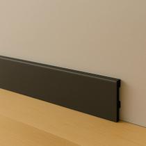 Rodapé Poliestireno 10cm Liso Preto 2m RM Decor Rodapé Poliestireno 10cm Liso Preto 2m RM Decor