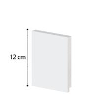 Rodapé Poliestireno 12cm Liso Branco 50012 Arquitech
