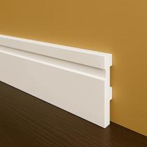 Rodapé Poliestireno 15cm Frisado Branco 2m PEX Rodapé Poliestireno 15cm Frisado Branco 2m PEX