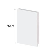 Rodapé Poliestireno 15cm Liso Branco 50015 Arquitech
