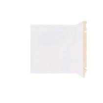 Rodape Poliestireno 20cm Branco Frisado 2,40 metros 5186 Rodape Poliestireno 20cm Branco Frisado 2,40 metros 5186