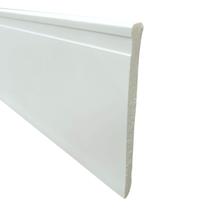 Rodapé Poliestireno 20cm Frisado Branco 51020 Arquitech 2,4 Metros