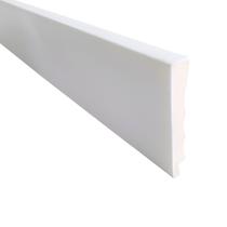 Rodapé Poliestireno 7cm Liso Branco 2,4 Metros Rodapé Poliestireno 7cm Liso Branco 2,4 Metros