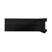Rodape Poliestireno 7cm Preto Frisado 2,40 metros 6748