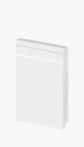 Rodapé Poliestireno Branco 15cm Frisado Rodapé Poliestireno Branco 15cm Frisado