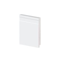 Rodapé Poliestireno Frisado Branco 12cm Br 2,40m - Arquitech 51012 Branco