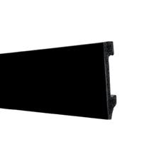 Rodape Poliestireno Liso 7X1,5X200 Preto - Passa Fio Rodape Poliestireno Liso 7X1,5X200 Preto - Passa Fio