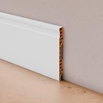 Rodapé PVC Edge Branco Frisado 15cmX15mmX2 m