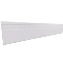 Rodapé PVC Liso 6 m - Branco Neve