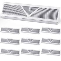 Rodapé Register Vent Yaocom 18 cm, abertura de duto, pacote com 10