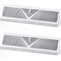 Rodapé Register Vent Yaocom 18 cm Duct Opening Steel x2