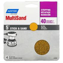 Rodas abrasivas Norton 48908 5" MultiSand Disc 40-Grit, pacote com 4 Rodas abrasivas Norton 48908 5" MultiSand Disc 40-Grit, pacote com 4