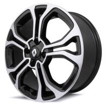 Rodas Aro 17X6 Krmai Sandero M7 4X100 ET42 Black Diamante