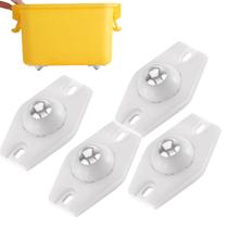 Rodas autoadesivas - Rodas giratórias Rodas giratórias Rolos de rolamento de esferas Polias giratórias adesivas - Rolos de rolamento de esferas Rodas adesivas fáceis de usar Pés rolantes para vasos de flores, latas de lixo