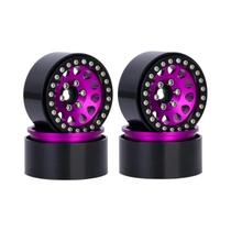 Rodas Beadlock Para Crawler RC 1/10, 4 Peças, Aro De 1.9 Polegadas Com Cubo Para Axial SCX10 D90