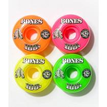 Rodas Bones Wheels 52mm 100A OG Fórmula Colorida Skateparks