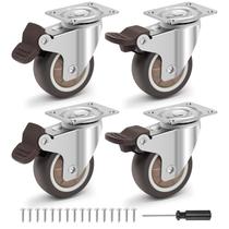 Rodas Caster Humagineer de 2 polegadas com freios de travamento 600 libras