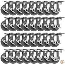 Rodas Caster Wheels BOSGEOT de 2 polegadas com freio, capacidade de 150 kg, conjunto de 32