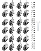 Rodas Caster Wheels, haste giratória de travamento WHARSTM 3 com freio de 24 cm Rodas Caster Wheels, haste giratória de travamento WHARSTM 3 com freio de 24 cm