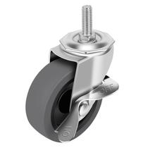 Rodas Caster Wheels, haste giratória de travamento WHARSTM 3 com freio de 64 mm Rodas Caster Wheels, haste giratória de travamento WHARSTM 3 com freio de 64 mm