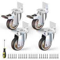 Rodas Caster Wheels HOLKIE Heavy Duty de 3 polegadas com capacidade de 660 libras