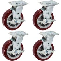 Rodas Caster Wheels ICON PRO Heavy Duty Industrial 6x2, pacote com 4 Rodas Caster Wheels ICON PRO Heavy Duty Industrial 6x2, pacote com 4