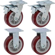 Rodas Caster Wheels ICONCASTERWHEELS Pro-Tech 6x2 1630 kg, pacote com 4