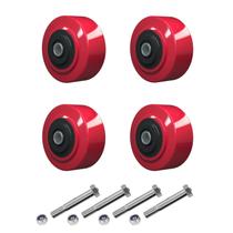 Rodas Caster Wheels LONGRUNFORU 4x2 de poliuretano em poliolefina