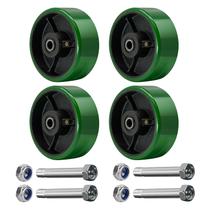 Rodas Caster Wheels LONGRUNFORU 5x2 de poliuretano em ferro fundido, pacote com 4