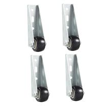 Rodas Caster Wheels Smtalg de 0,9 polegadas com suporte estendido, 4 peças pretas Rodas Caster Wheels Smtalg de 0,9 polegadas com suporte estendido, 4 peças pretas
