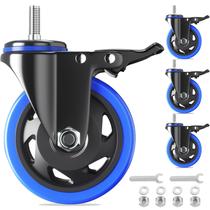 Rodas Caster WOZESEIK Heavy Duty de 5 polegadas com fechadura dupla de 1000 kg Rodas Caster WOZESEIK Heavy Duty de 5 polegadas com fechadura dupla de 1000 kg