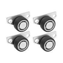 Rodas De Borracha Silenciosas Mini De Montagem Lateral 4 16PCS Para Móveis Carrinho Gavetas Armários Rodas De Borracha Silenciosas Mini De Montagem Lateral 4 16PCS Para Móveis Carrinho Gavetas Armários