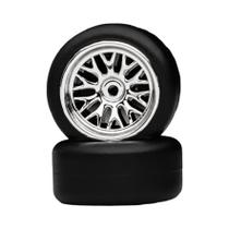 Rodas De Carro Em Miniatura 1/64 Com Revestimento Eletroplástico Prata, Pneus De Borracha E Rebites Rodas De Carro Em Miniatura 1/64 Com Revestimento Eletroplástico Prata, Pneus De Borracha E Rebites